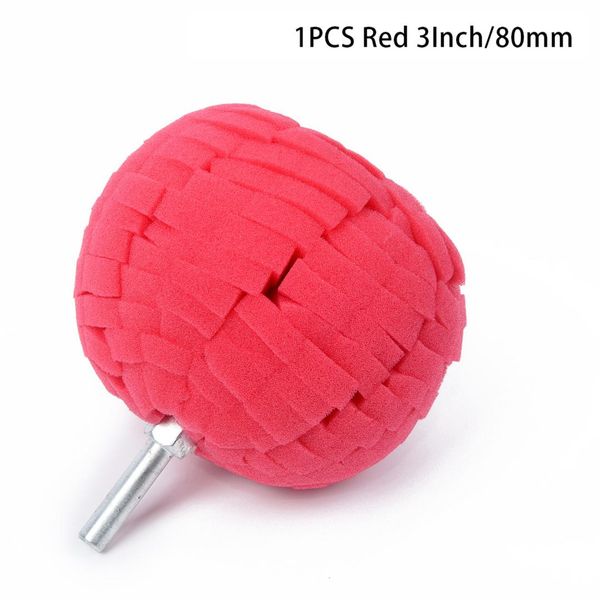 

2 colors 3(80mm) buffing sponge ball finishing buff polishing pad for car new