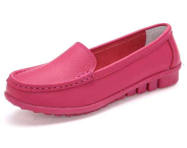 

shoes women flats casual shoes leather 115, Black