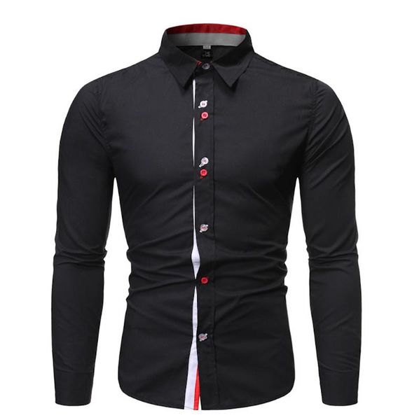 

klv мужские полосатые рубашки повседневная с длинными рукавами бизнес slim fit мужская рубашка социальная одежда camisa masculina vetement h, White;black