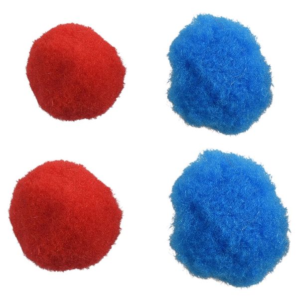 

200 pcs mixed color soft fluffy pompoms for kids crafts, 100pcs 25mm & 100 pcs 20mm