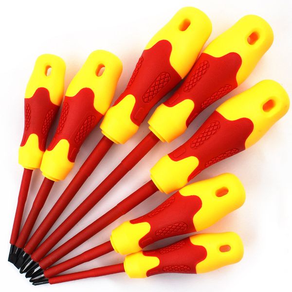 

8 pcs electricians screwdriver set tool electrical insulated high voltage multi screw head type ai88