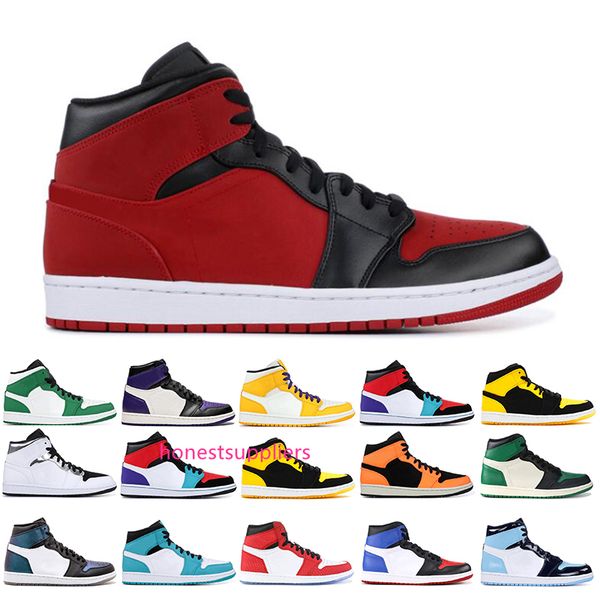 

jumpman 1 basketball shoes athletics sneakers running shoe for women sports torch hare game royal pine green court 36-47 size