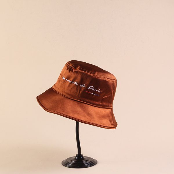 

fashion cotton embroidery letters cool women dome bucket hats 2019 new arrival female casual soft simple hats, Blue;gray