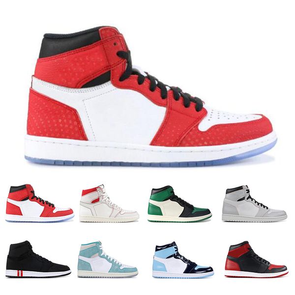 

2019 basketball shoes 1s Whosale TURBO GREEN PINE GREEN BANNED UNC PHANTOM Court Purple men women sports men's sneakers size 7-12