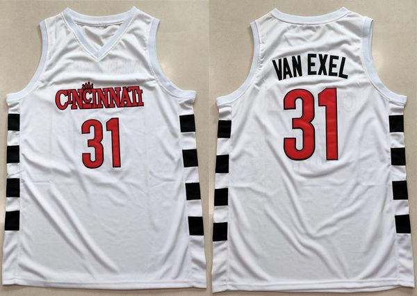 

nick van exel #31 cincinnati bearcats college retro basketball jerseys mens stitched custom any number name, Black;red