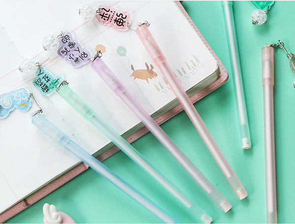 

0.5mm wholesale 100pcs/lot gel pen creative new chinese character pendant neutral pen stationery writing supplies gp829