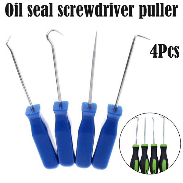 

4pcs precision pick and hook set car auto oil seal o-ring seal gasket pick hooks puller remover car repair hand tool set