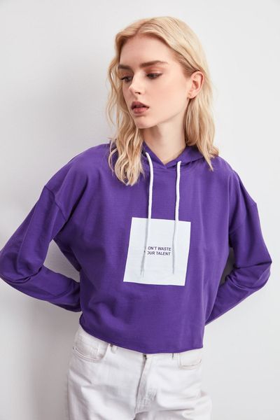 

trendyol printed вязаная фуфайка twoaw20sw0782, Black