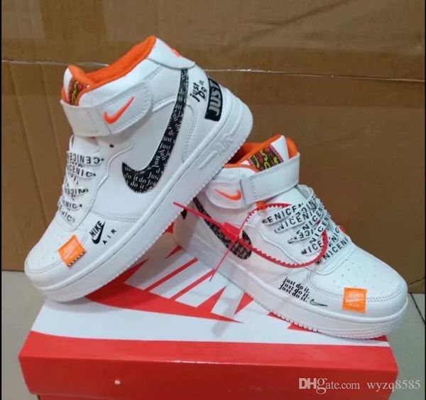 

classic high-series men and women with the same paragraph sports shoes casual shoes white black orange 36-44, Black;red