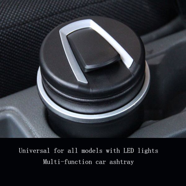 

car ashtray multi-function with led lights with cover air outlet creative car high temperature resistance dual use of home