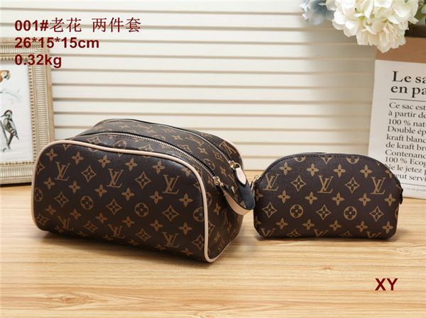 

en travelling toilet bag fashion women wash bag large capacity cosmetic bags makeup toiletry bag pouch louis vuitton a12, Black