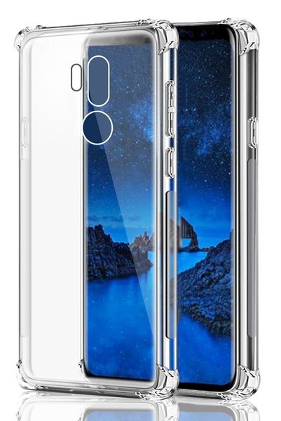 Yumuşak TPU Kılıf Kristal Şeffaf İnce Kayma Durumda Geri Koruyucu Kılıf Kapak LG K11 K11 ARTı LG G7 Fit (Q9) G7 ThinQ V40 X Güç 3