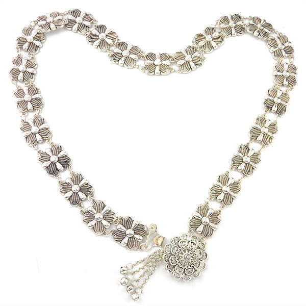 

new style fashionable argent waist restoring ancient ways metallic tassel belly chain charm chatelaine chain body chain jewelry gift, Silver