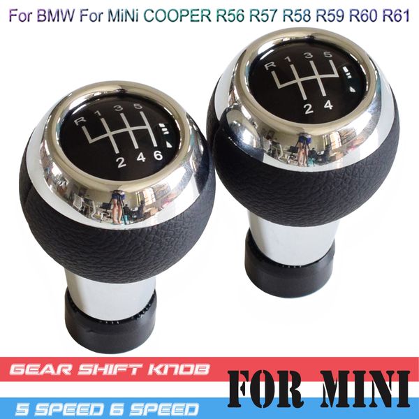 

car styling gear shift stick knob lever handball fit for mini cooper r56 r57 r58 r59 r60 r61 f55 f56 for 5/6 speed manual