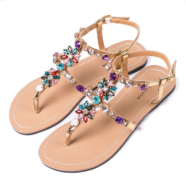 diamond thong sandals