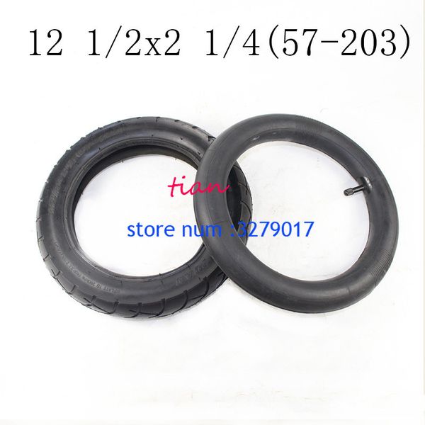 

good reputation 12 1/2 x 2 1/4 ( 57-203 ) inner tire and outer tyre fit for many gas electric scooters and e-bike