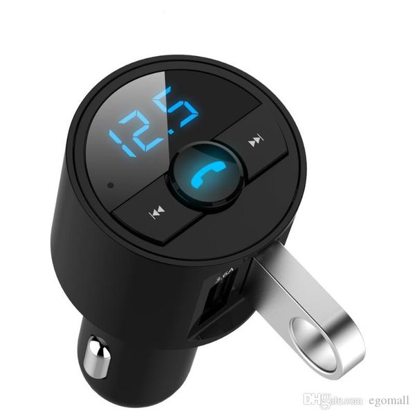 

3.6a quick usb charger bluetooth car kit fm transmitter modulator audio music mp3 player phone wireless handscarkit