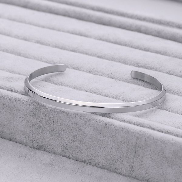 

2019d w lady 316l stainless steel screw bangle bracelet silver gold color men bracelet bangle girl fashion jewelry bracelets, Black