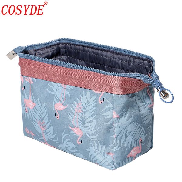 

новая мода косметические сумки женщины водонепроницаемая flamingo косметика сумки travel organizer туалетные комплекты переносные косметолог