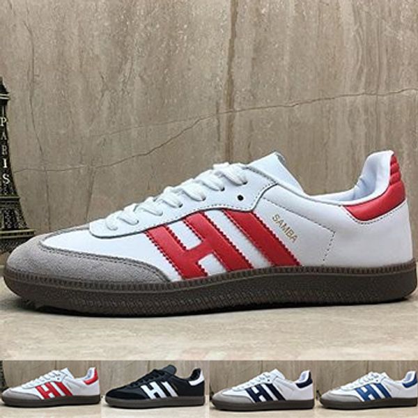 

2019 Gazelle Mens Casual Shoes Designer Leather Samba Og Black White Pink Women Runner Sneakers Sports Shoes Trainers Size 36-45