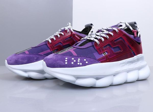 

дизайнерская обувь chain reaction mens dad trainers кроссовки красный черный буле фиолетовый спортивные женщины, Black