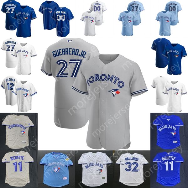 

toronto jersey rowdy tellez roberto alomar joe carter roger clemens roy halladay reese mcguire brandon drury santiago espinal, Blue;black