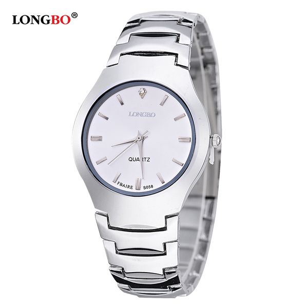 

longbo brand men women brief casual quartz crystal wrist watches quartz s058, Slivery;brown