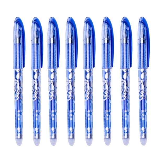 

8pcs/set 0.5mm black/blue ink erasable pen magical writing gel pen neutral