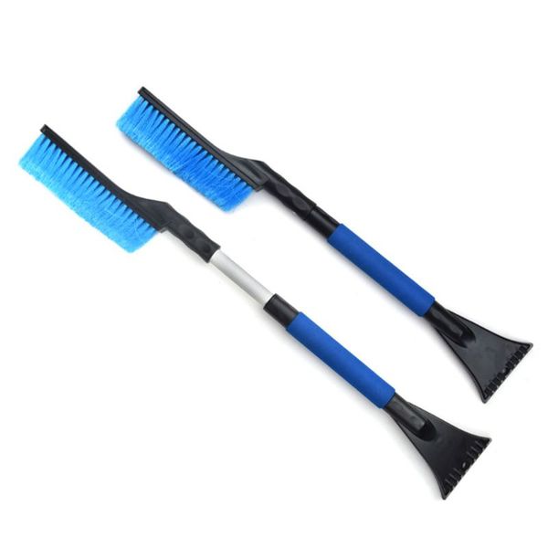 

multifunction adjustable 2 in 1 car ice scraper with brush window roof removal