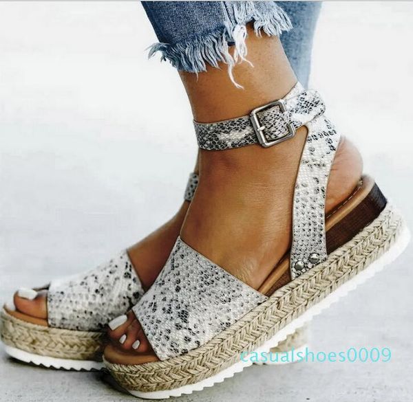 

wedges shoes for women sandals plus size high heels summer shoes 2019 flip flop chaussures femme platform sandals 2019 c09, Black