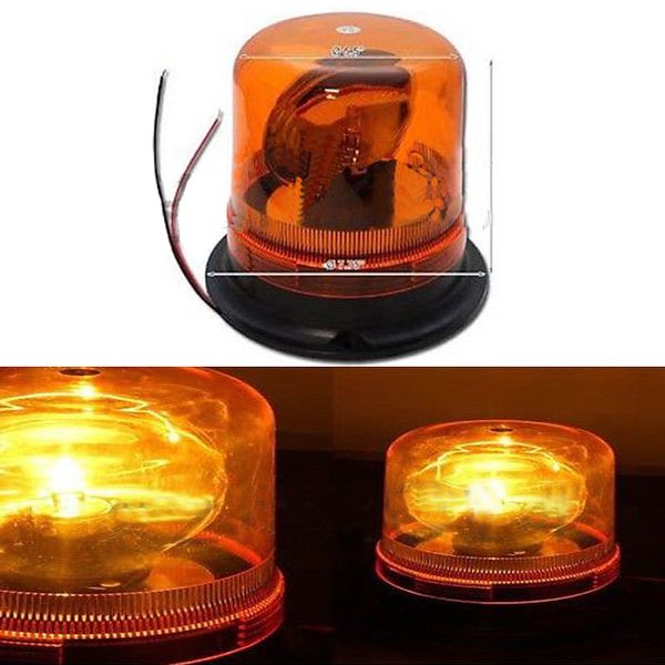 

universal amber rotating revolving magnetic h1 bulbs beacon hazard strobe light