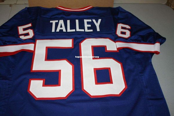 

retro darryl talley #56 custom s-5xl,6xl home mitchell & ness jersey bule stitching men's football jerseys running, Black;blue