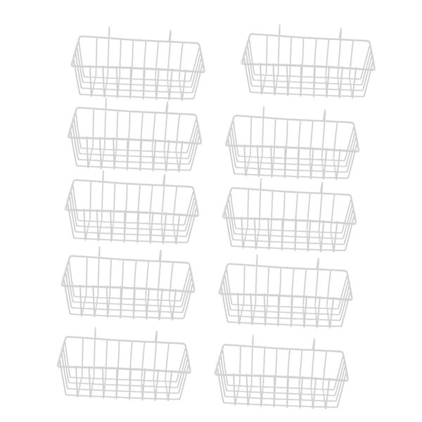 

10pcs wall-mounted organizer for grid panel storage shelves rack-23x10x8cm