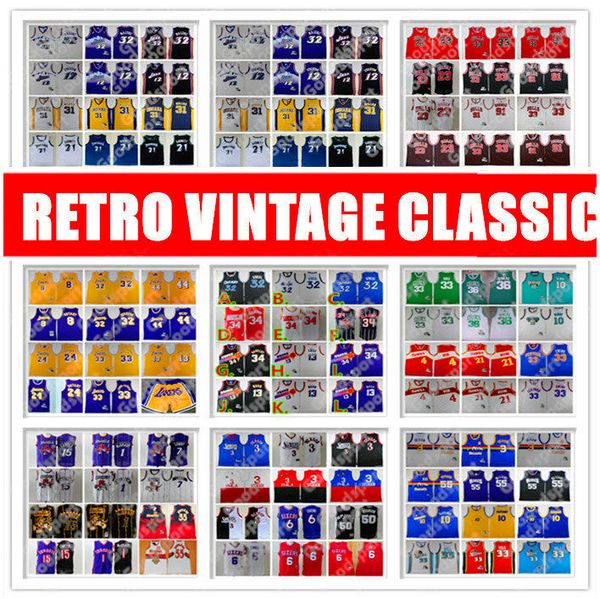 

michael pippen rodman jerseys carter mcgrady stockton malone barkley iverson o neal bird olajuwon miller webb nash garnett ewing, Black;red