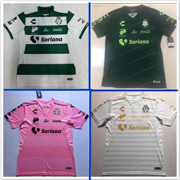 

2019 club charly santos laguna soccer jersey home away third pink 19/20 liga mx 2020 kit jerseys pachuca unam football shirts uniform, Black;yellow
