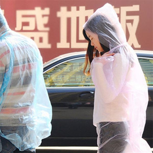 

2019new disposable travel raincoats thickened transparent outdoor raincoat portable universal disposable poncho climbing ing