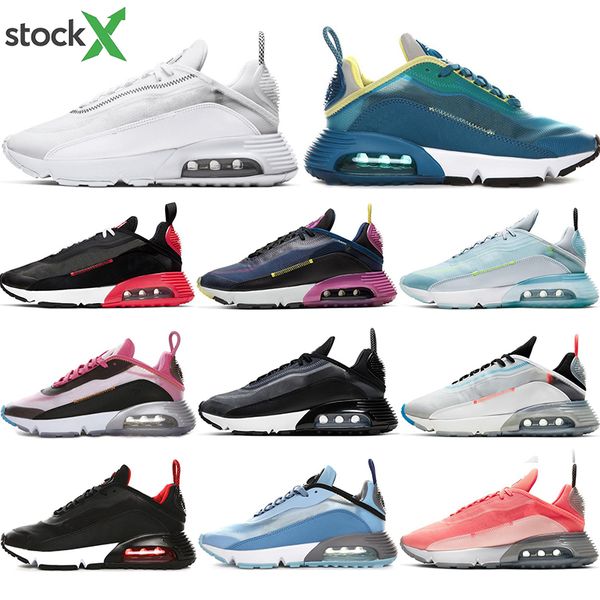 

with socks new fashion 2090 mens women running shoes pure platinum oreo duck camo triple black pink jogging sports sneakers 36-45