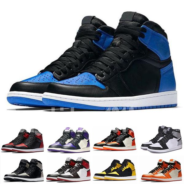 

1 high og travis scotts basketball shoes spiderman unc mens homage to home royal blue men sport sneakers trainers 36-47 d14