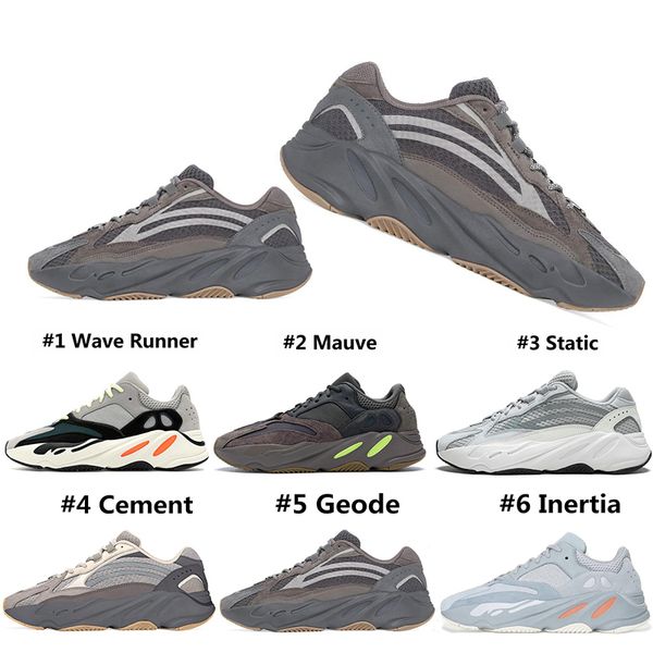

2019 new 700 wave runner running shoes for mens womens 700s v2 static sports sneakers mauve solid grey luxury designer shoes size 36-46