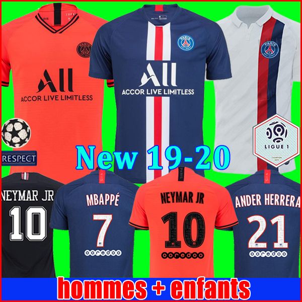 

Maillot de foot 19 20 PSG soccer jersey 2019 2020 Paris MBAPPE SARABIA jersey Mens saint germain football kit champions shirt