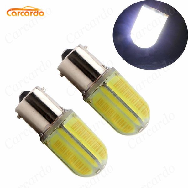 

carcardo 2pcs 1156 ba15s 8 cob 360 degrees shine p21w led auto tail bulb