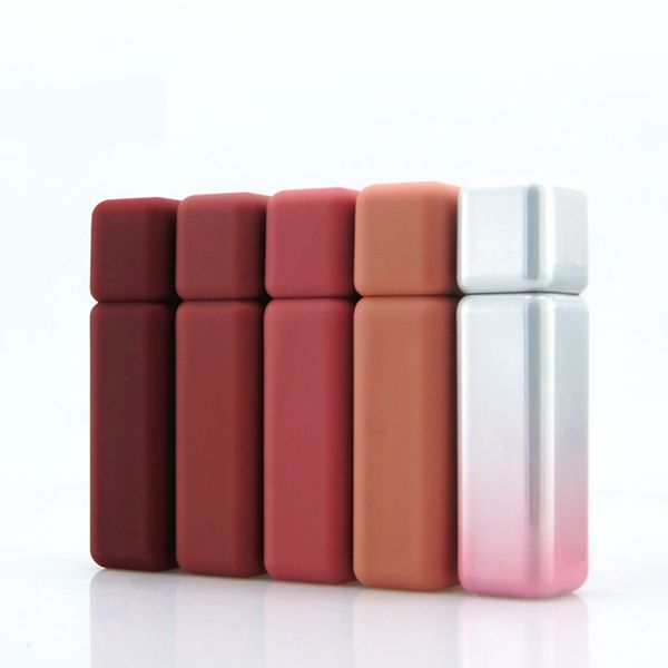 

5ml empty colorful frosted texture lip gloss tube plastic lip gloss container cosmetic packaging containers 50pcs/lot
