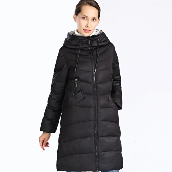 

2019 nieuwe winter jas vrouwen plus size lange dikke fashion womens winter jas hooded down jassen parka femme docero, Black