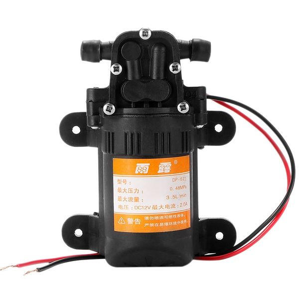 

dc 12v 70 psi 3.5l/min agricultural electric water pump black micro high pressure diaphragm water sprayer car wash 12v