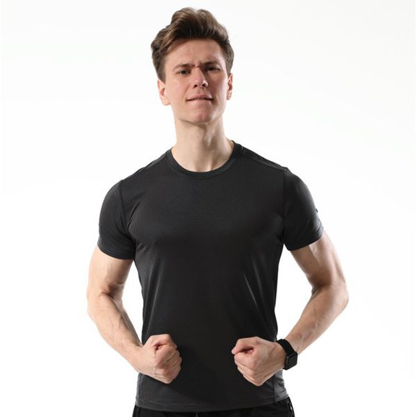 

quick dry fit running shirt men's sport polo shirt summer sportswear basketball gym running t badminton soccer sports top, Black;blue