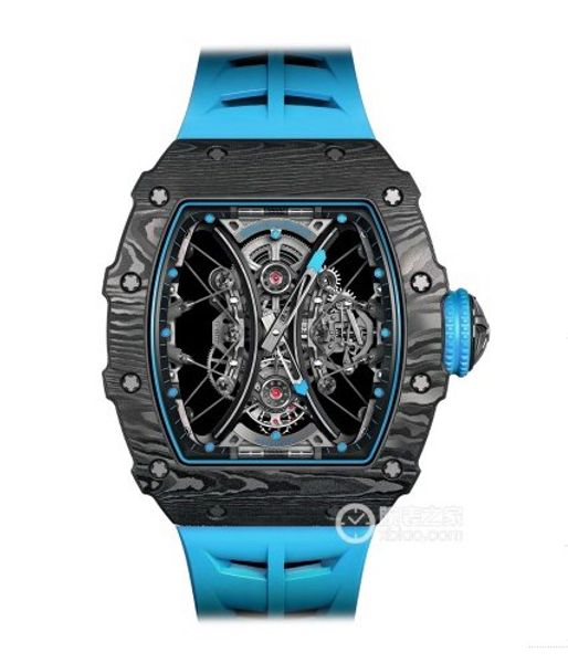 

3a high-grade men's quality watch.tpt carbon fiber material, rm53-01 series.48 mm.sapphire mirror.fully automatic japanese movement, Slivery;brown