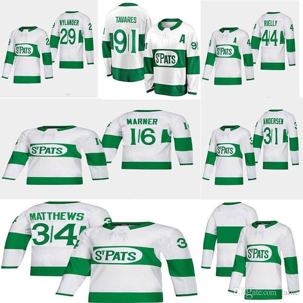 

2019 toronto maple leafs jersey 91 tavares 34 matthew 16 marner 44 morgan rielly 31 andersen hockey jerseys, Black;red