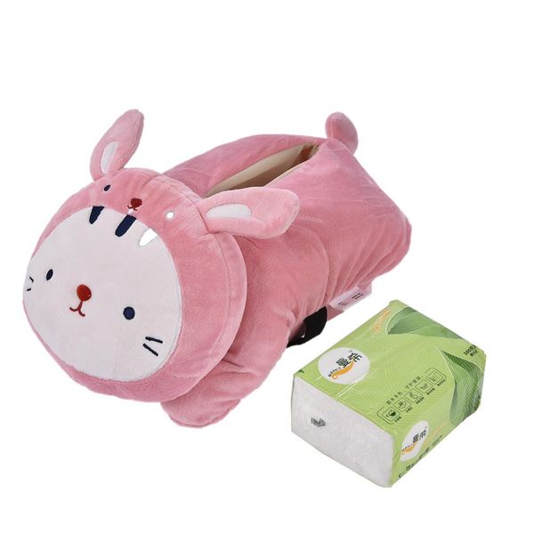 

new universal car armrest box cute cartoon paper towel box holder car interior products accessories