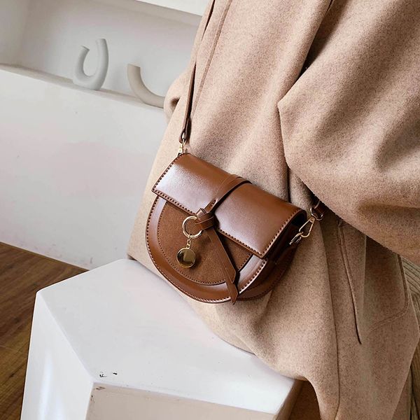 

simple retro one-shoulder saddle bag french non-mainstream bag women's new 2020 spring and summer fashion messenger ins