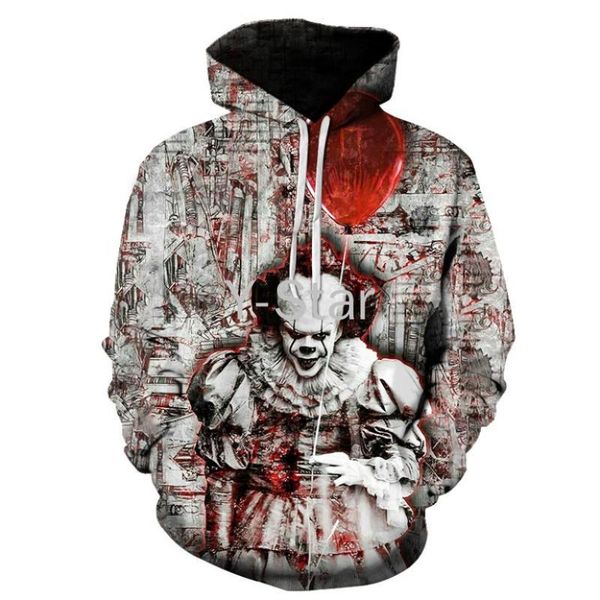 

new 3d printed hoodies long sleeve hoodies sweatshirt hooded coat ms31, Black